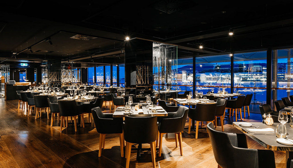 Macq 01 Hotel Χόμπαρτ Εξωτερικό φωτογραφία Restaurant in the hotel